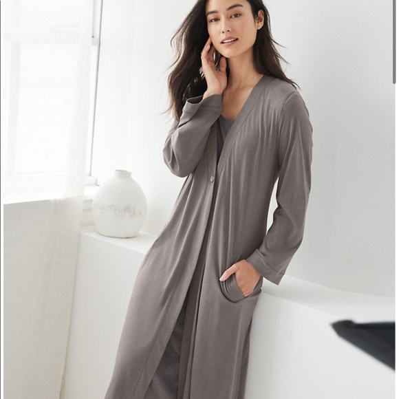 Eileen Fisher Other - Eileen Fisher organic cotton long cardigan robe